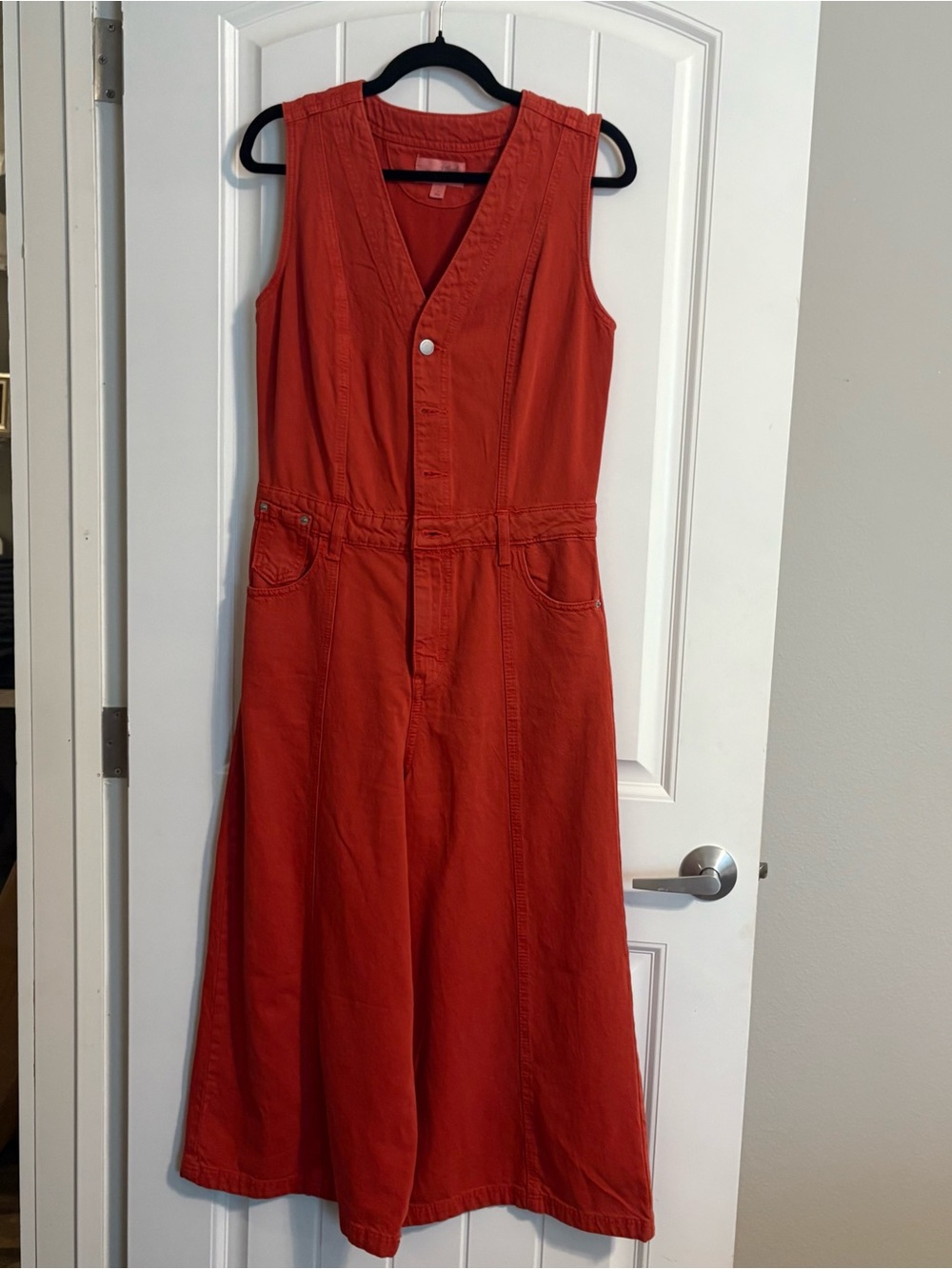 Universal Thread Sleeveless Red/Orange Jumpsuit